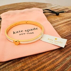 Kate Spade White Enamel Bracelet, New!